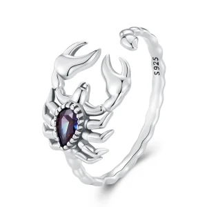 (bilde for) Pandora Style Retro Scorpion Open Ring - SCR974-E