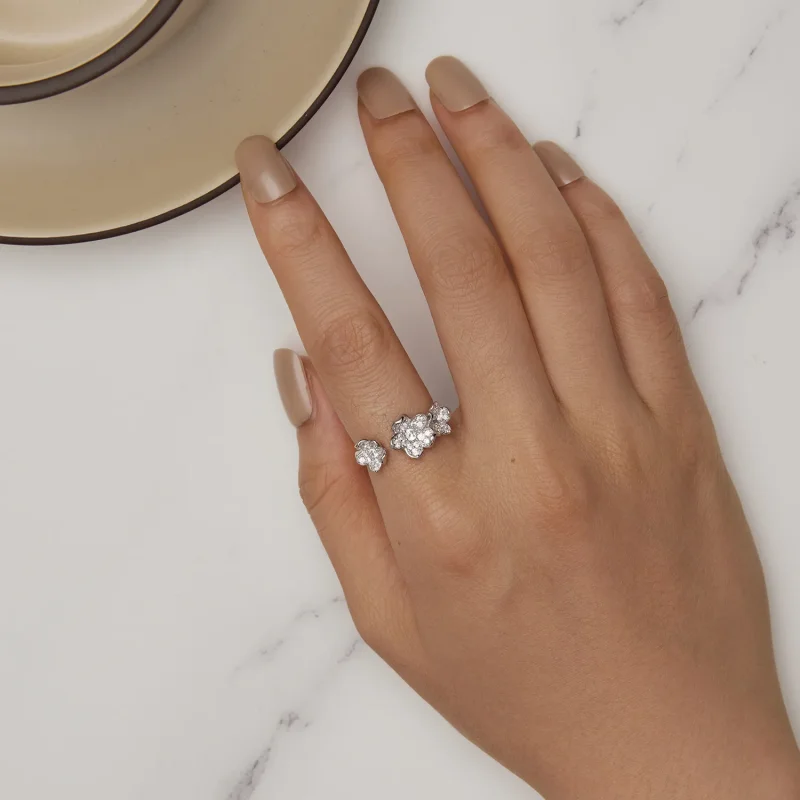 (bilde for) Pandora Style Ring full av blomster - BSR447 - Vis 5