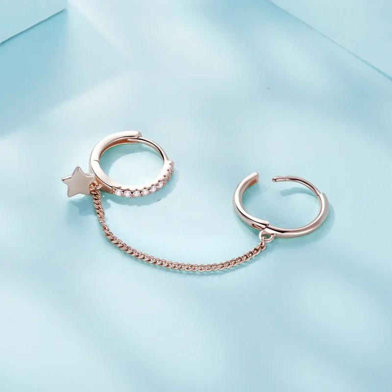 (bilde for) Pandora Style Rose Gold Astropath Safe Chain - SCE914-C - Vis 4