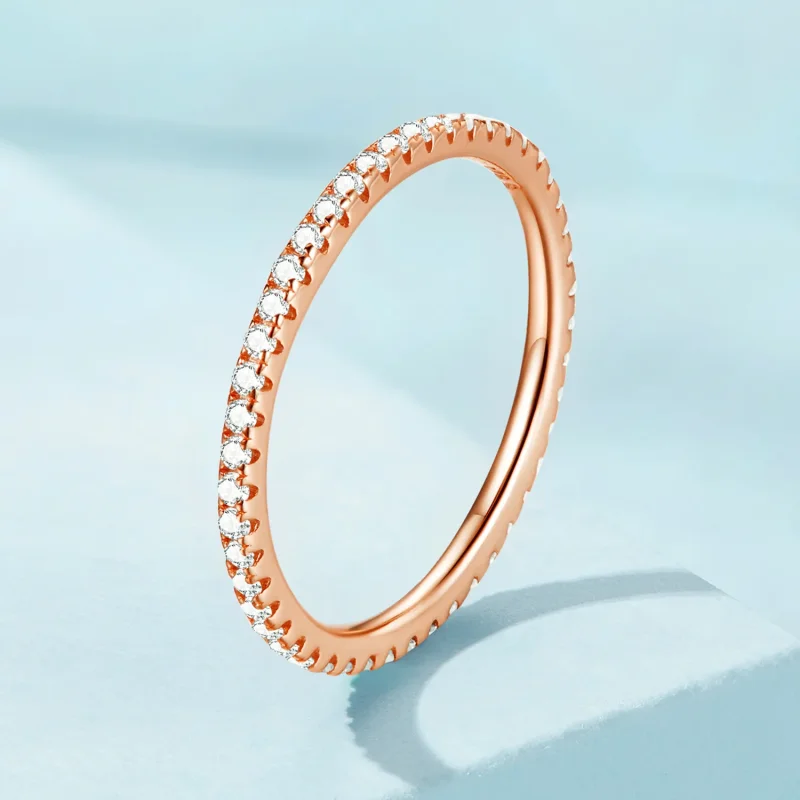 (bilde for) Pandora Style Rose Gold Mote Elf Ring - SCR066-C - Vis 2