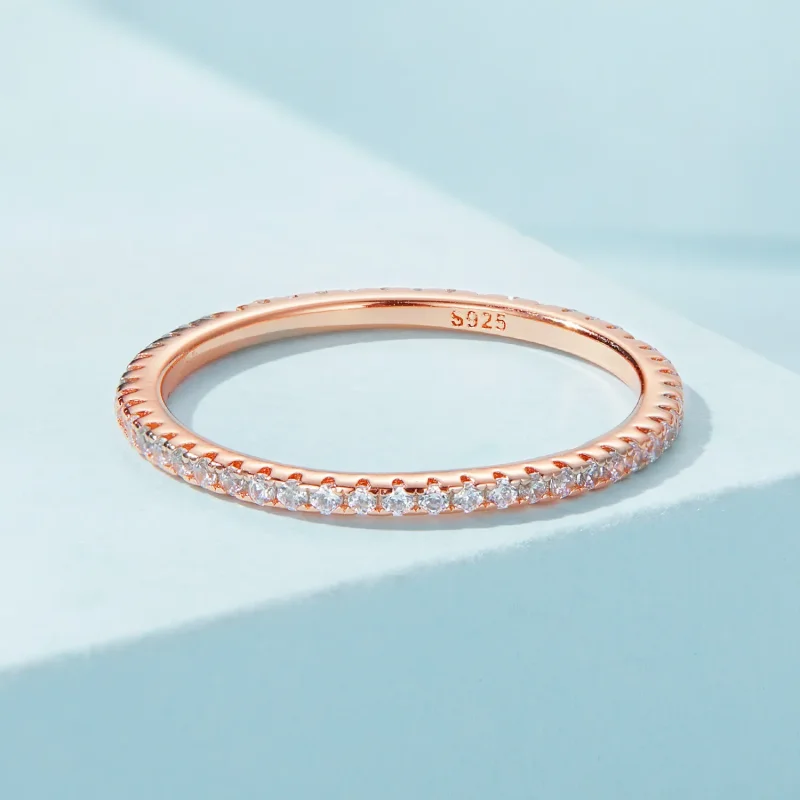 (bilde for) Pandora Style Rose Gold Mote Elf Ring - SCR066-C - Vis 3