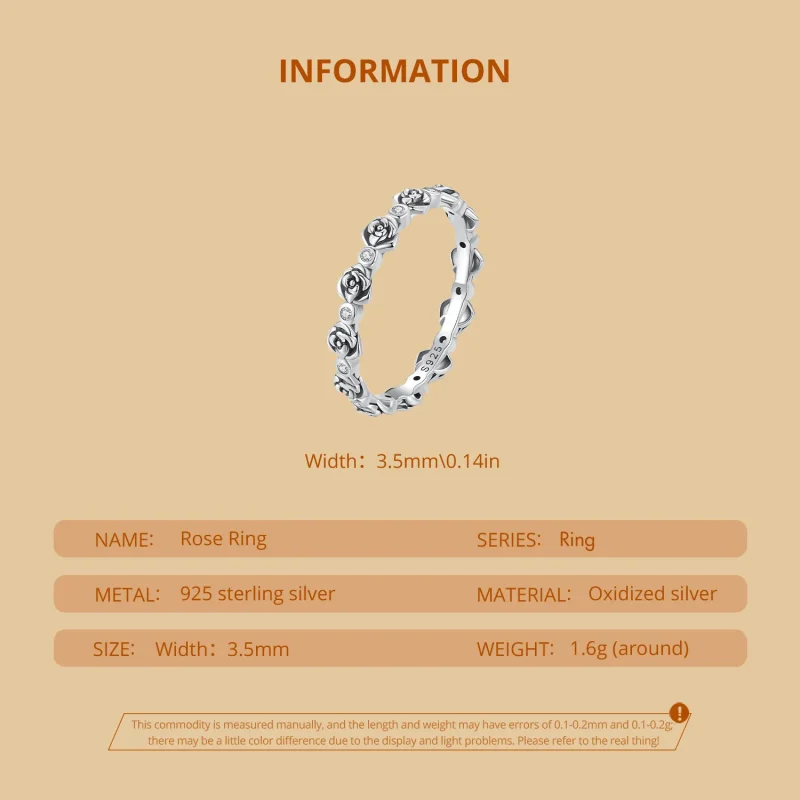 (bilde for) Pandora Style Rose Ring - SCR960 - Vis 5