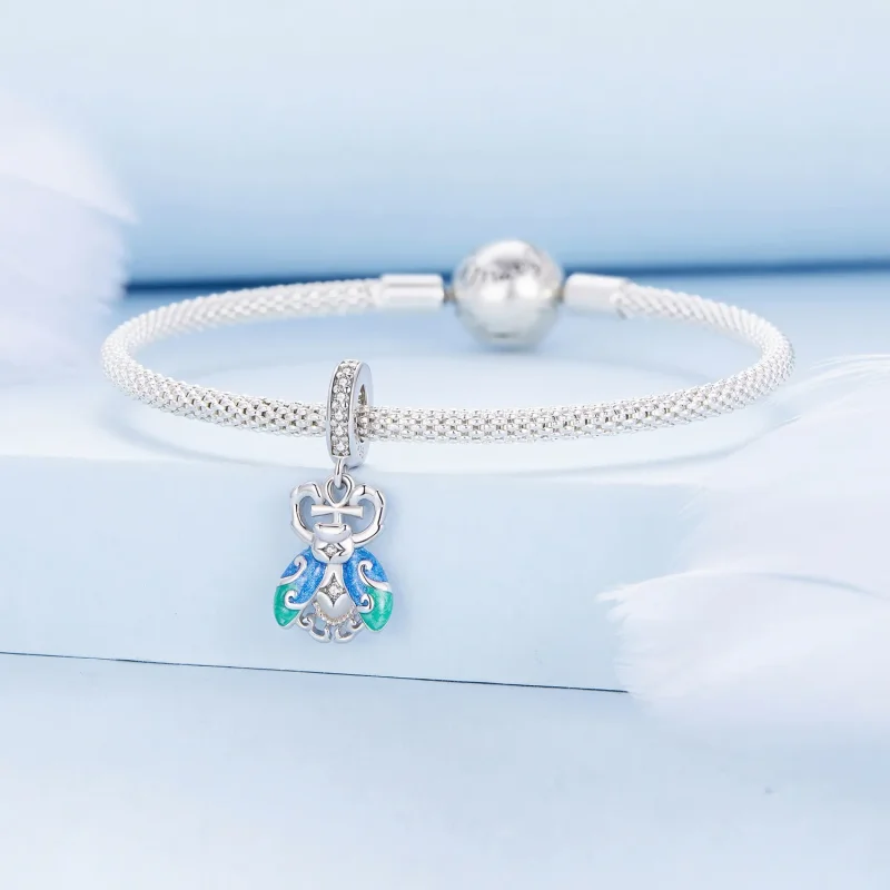 (bilde for) Pandora Style Scarab Dangle - BSC881 - Vis 3