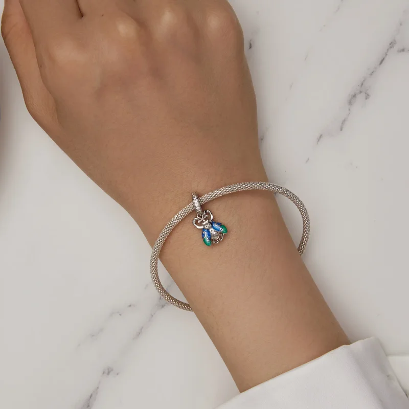 (bilde for) Pandora Style Scarab Dangle - BSC881 - Vis 5
