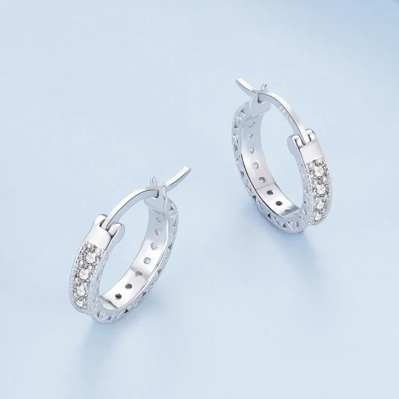 (bilde for) Pandora Style Shine Hoop øredobber - BSE868 - Vis 3