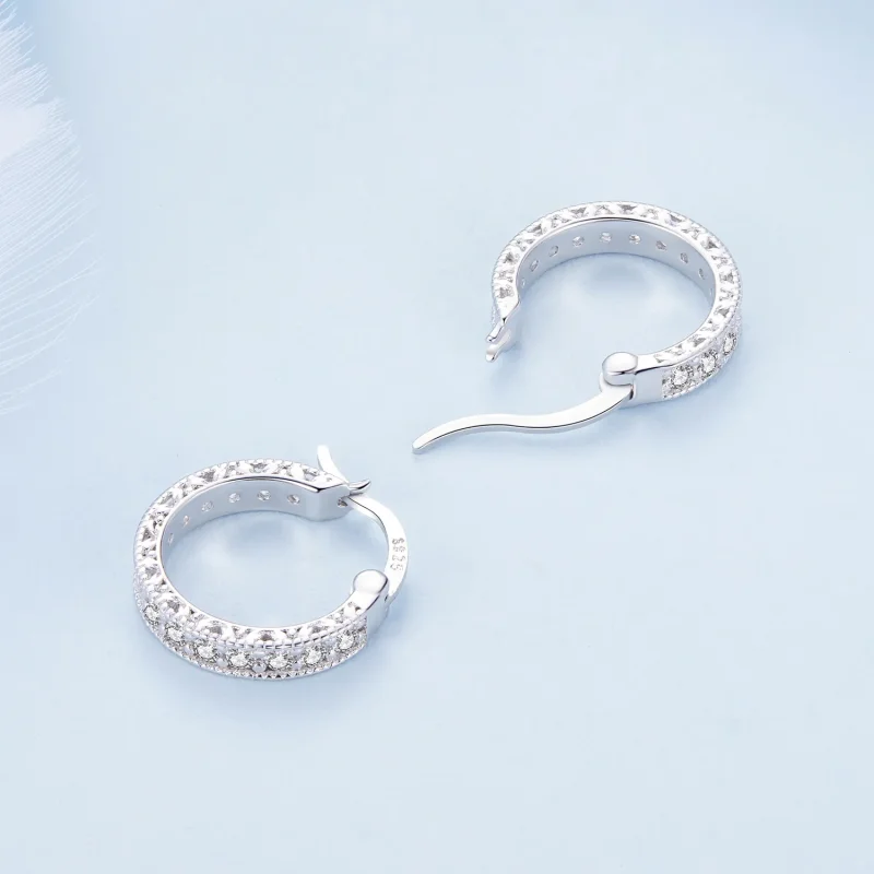 (bilde for) Pandora Style Shine Hoop øredobber - BSE868 - Vis 4