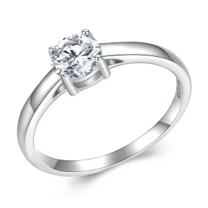 (bilde for) Pandora Style Shining Moissanite Ring (ett sertifikat) - MSR005