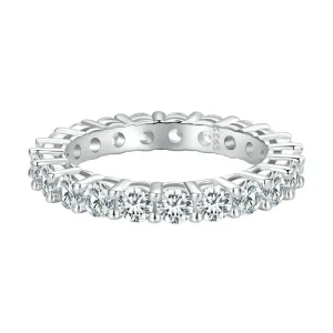 (bilde for) Pandora Style Shining Moissanite Ring (ett sertifikat) - MSR020