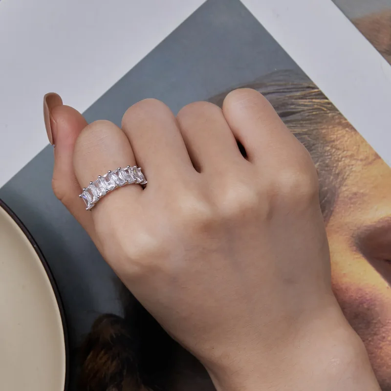 (bilde for) Pandora Style Shiny Zircon Ring - BSR409 - Vis 7