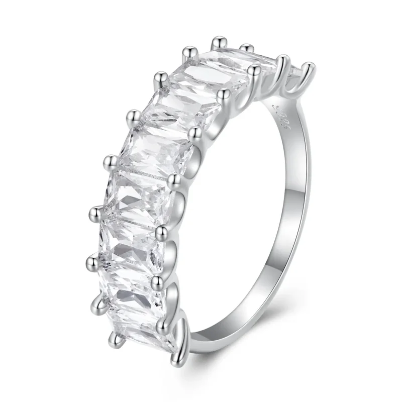 (bilde for) Pandora Style Shiny Zircon Ring - BSR409 - Vis 8