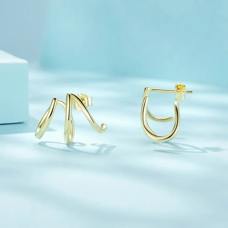 (bilde for) Pandora Style Simple Lines ørepynt - SCE986-B - Vis 4