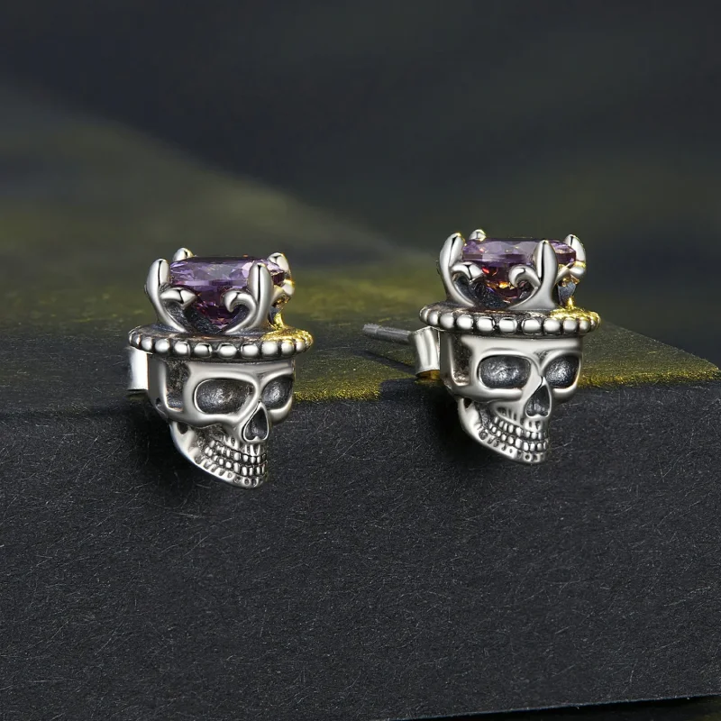 (bilde for) Pandora Style Skeleton King øredobber - BSE892 - Vis 2