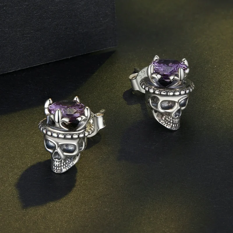 (bilde for) Pandora Style Skeleton King øredobber - BSE892 - Vis 3