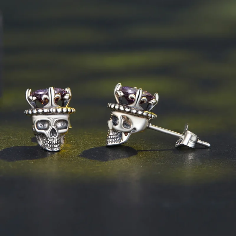 (bilde for) Pandora Style Skeleton King øredobber - BSE892 - Vis 4