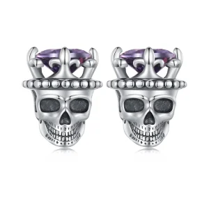(bilde for) Pandora Style Skeleton King øredobber - BSE892