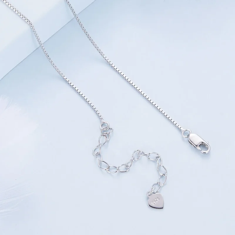 (bilde for) Pandora Style skinnende dobbeltlags halskjede - BSN358 - Vis 4
