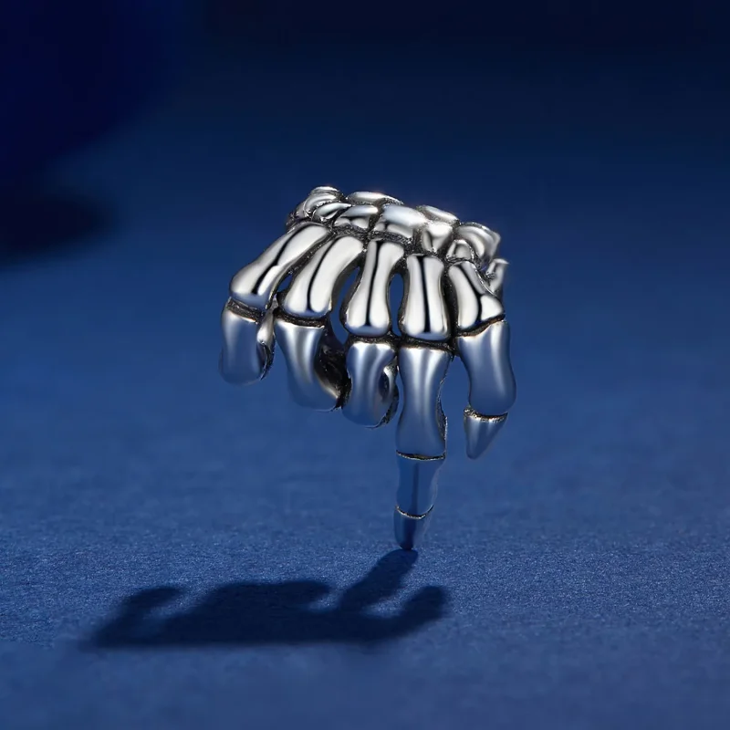 (bilde for) Pandora Style Skjelett Hånd Charm - BSC909 - Vis 2