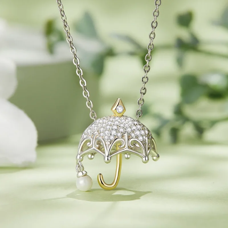 (bilde for) Pandora Style Small Paraply Charm - BSC862 - Vis 2