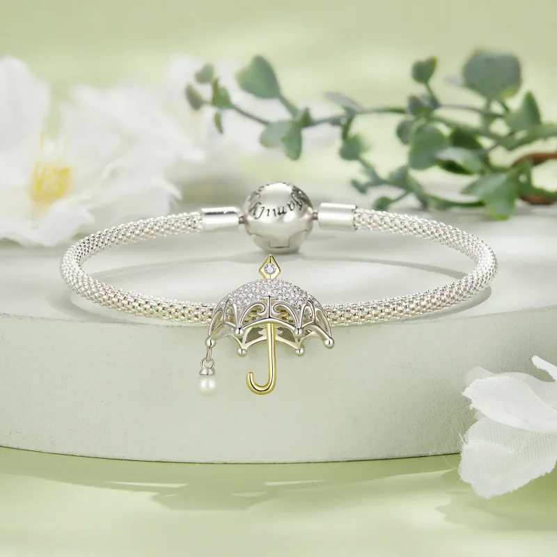 (bilde for) Pandora Style Small Paraply Charm - BSC862 - Vis 3