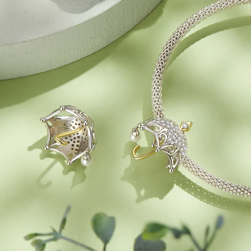 (bilde for) Pandora Style Small Paraply Charm - BSC862 - Vis 4
