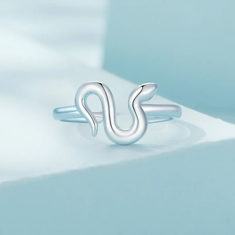 (bilde for) Pandora Style Snake Open Ring - SCR926 - Vis 3