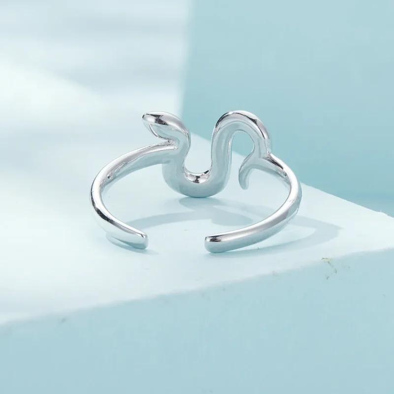 (bilde for) Pandora Style Snake Open Ring - SCR926 - Vis 4