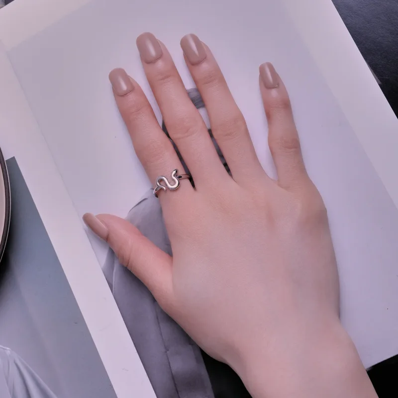 (bilde for) Pandora Style Snake Open Ring - SCR926 - Vis 5