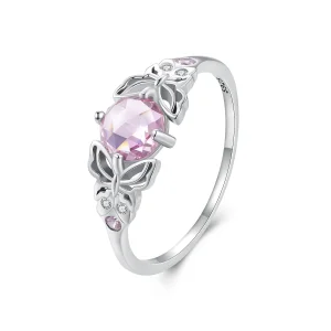 Pandora Style sommerfuglring - BSR478 (bilde for) Pandora Style sommerfuglring - BSR478