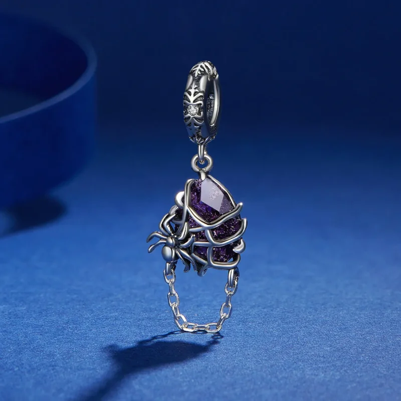 (bilde for) Pandora Style Spider Dangle - BSC913 - Vis 2