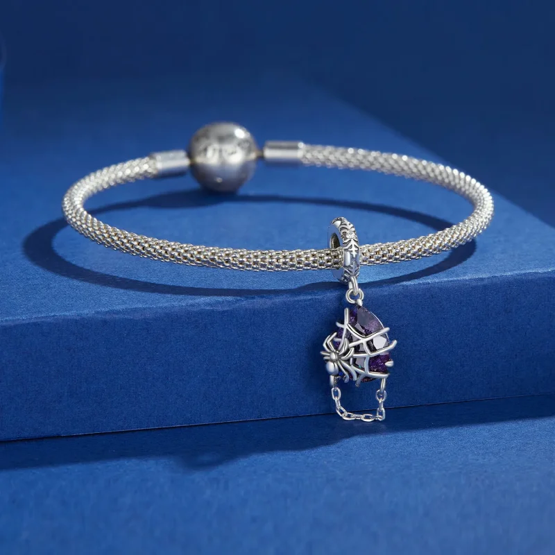 (bilde for) Pandora Style Spider Dangle - BSC913 - Vis 4