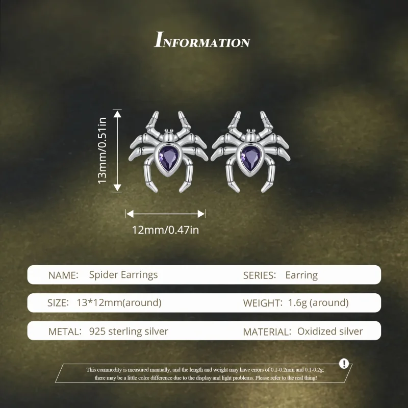 (bilde for) Pandora Style Spider Studs øredobber - BSE891 - Vis 6