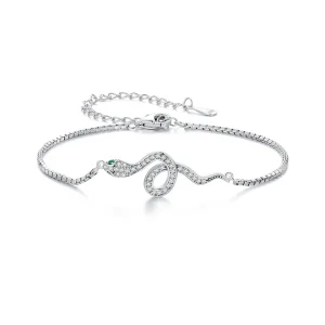 (bilde for) Pandora Style Spirit Snake Chain Armbånd - SCB261