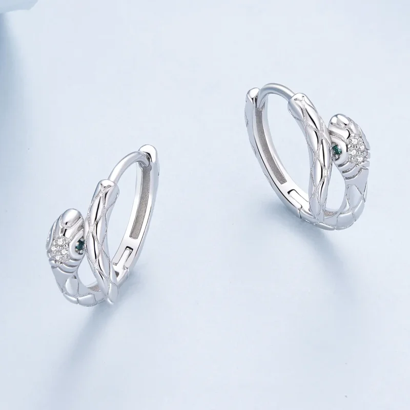 (bilde for) Pandora Style Spirit Snake Hoop øredobber - BSE818 - Vis 3