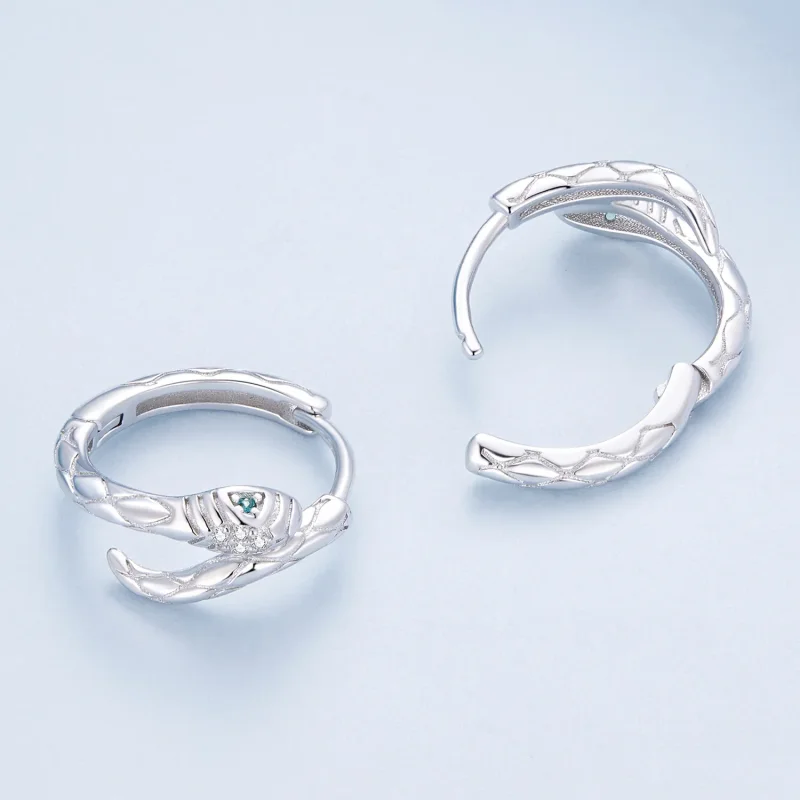 (bilde for) Pandora Style Spirit Snake Hoop øredobber - BSE818 - Vis 4