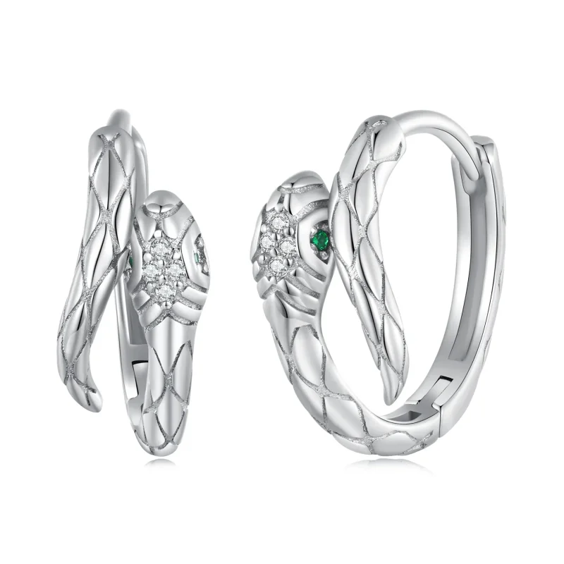 (bilde for) Pandora Style Spirit Snake Hoop øredobber - BSE818 - Vis 8