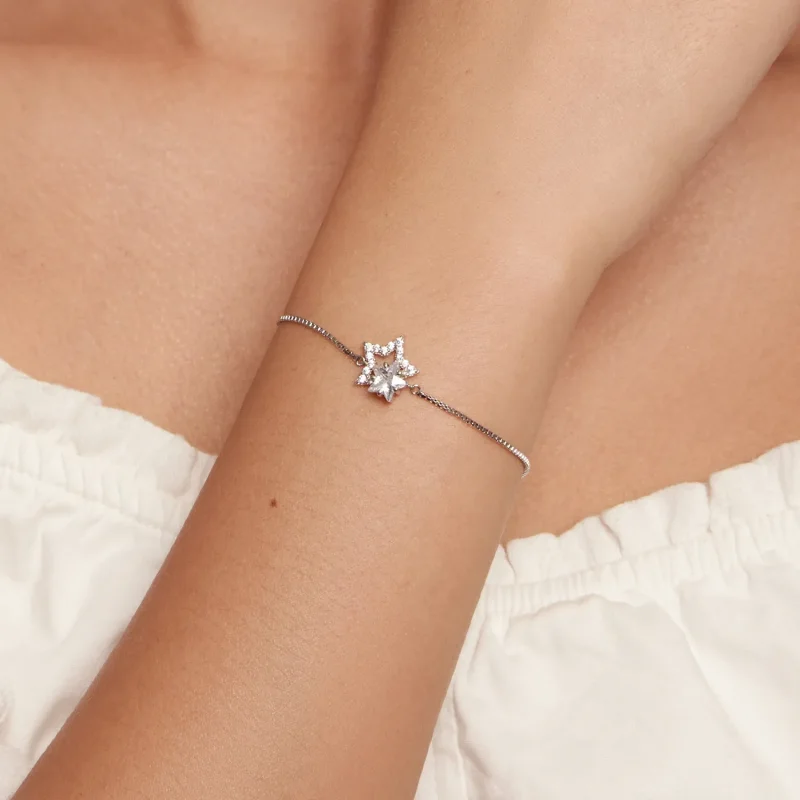 (bilde for) Pandora Style Star Chain Armbånd - BSB143 - Vis 4