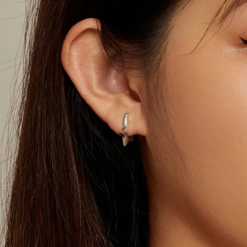 (bilde for) Pandora Style Star Hoop øredobber - SCE1615 - Vis 7