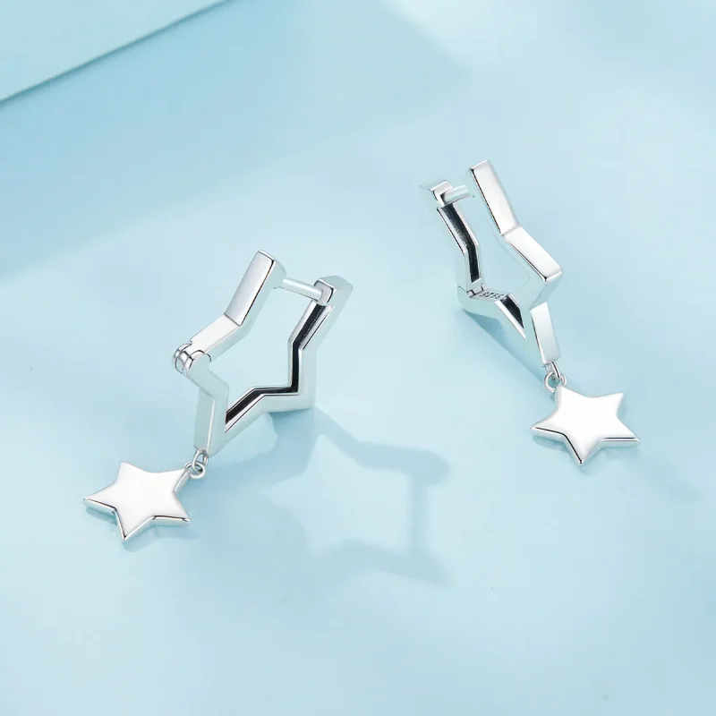 (bilde for) Pandora Style Star Hoop øredobber - SCE1621 - Vis 4