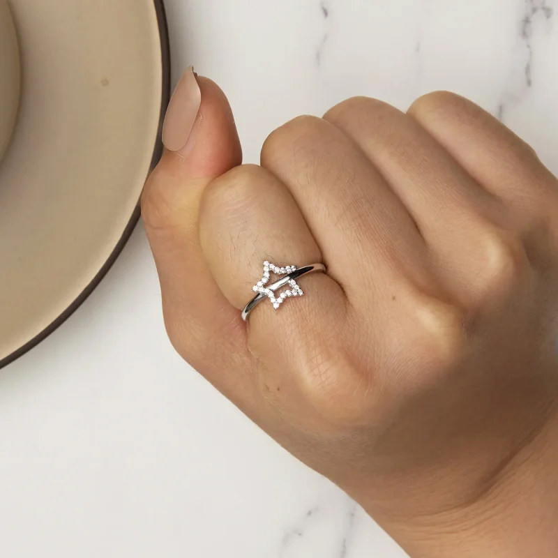 (bilde for) Pandora Style Star Ring - BSR450 - Vis 6