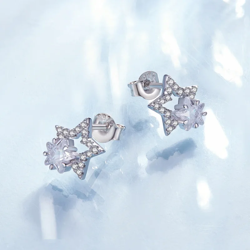 (bilde for) Pandora Style Star Studs øredobber - BSE878 - Vis 3