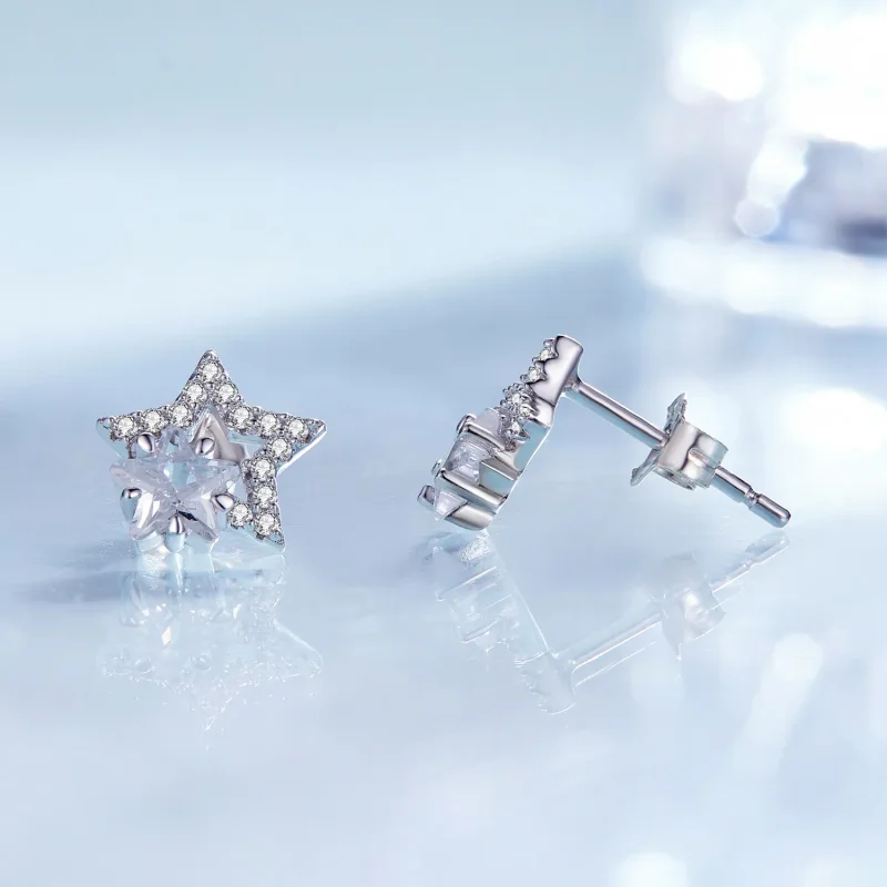 (bilde for) Pandora Style Star Studs øredobber - BSE878 - Vis 4