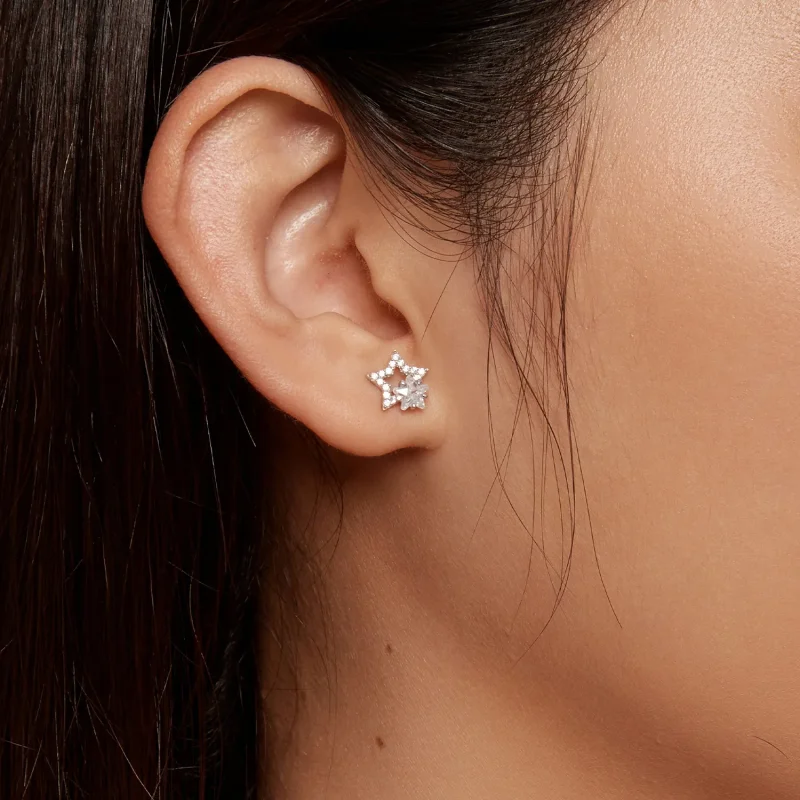 (bilde for) Pandora Style Star Studs øredobber - BSE878 - Vis 7