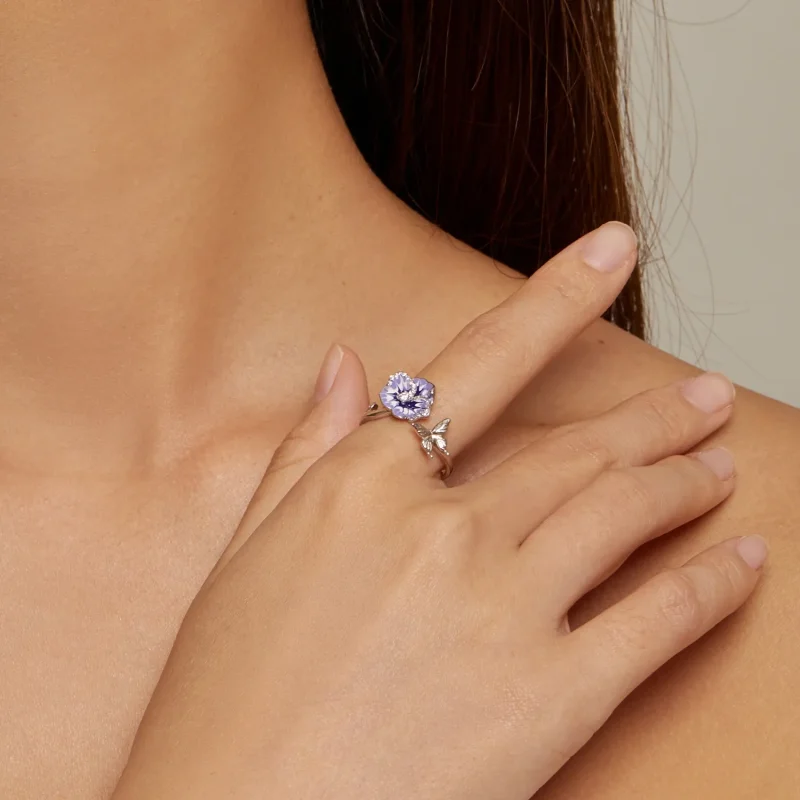 (bilde for) Pandora Style Stemorsblomstring - BSR452-E - Vis 4