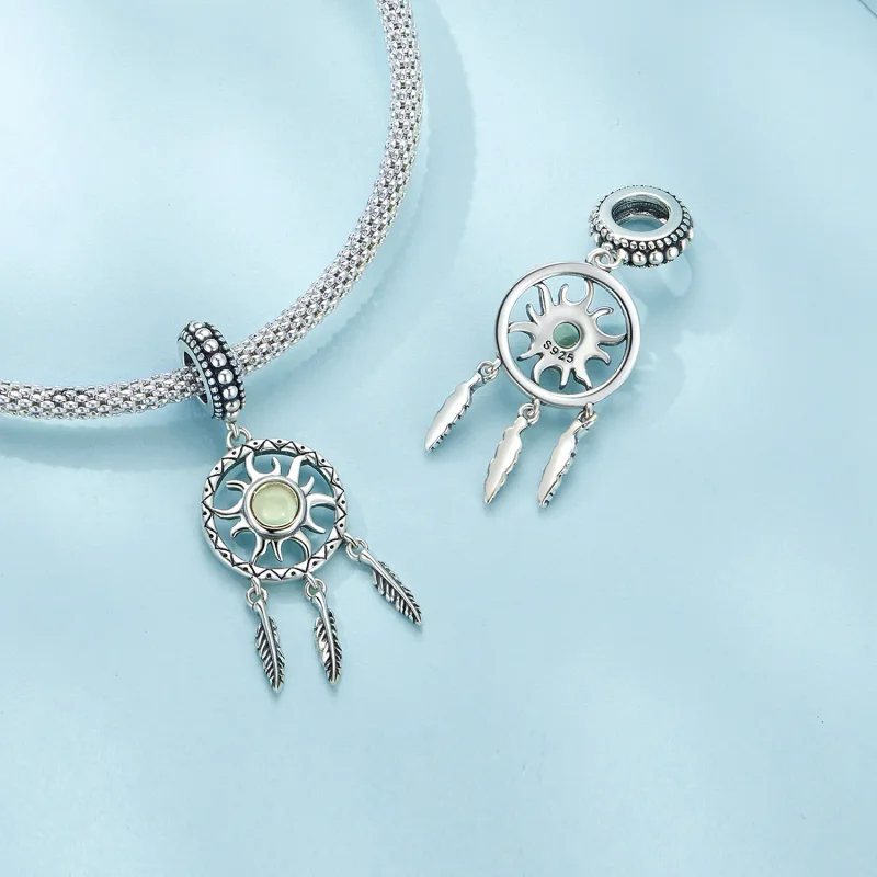 (bilde for) Pandora Style Sun Dream Catcher Dangle - SCC2593 - Vis 4