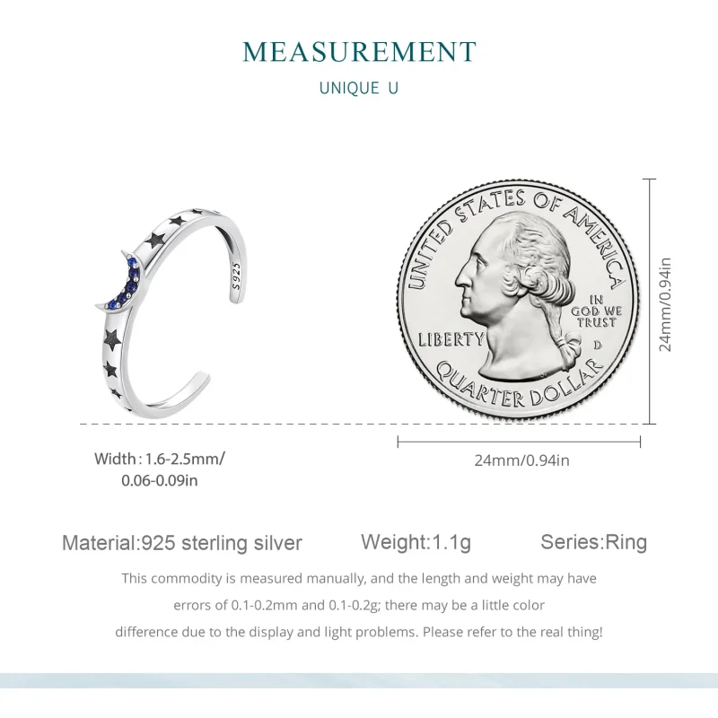 (bilde for) Pandora Style Sun, Moon and Stars Parring - BSR490-E - Vis 2