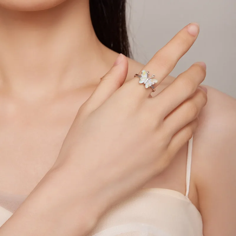 (bilde for) Pandora Style Symphony Butterfly Ring - SCR912 - Vis 4