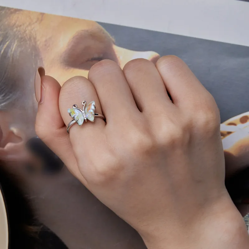 (bilde for) Pandora Style Symphony Butterfly Ring - SCR912 - Vis 6