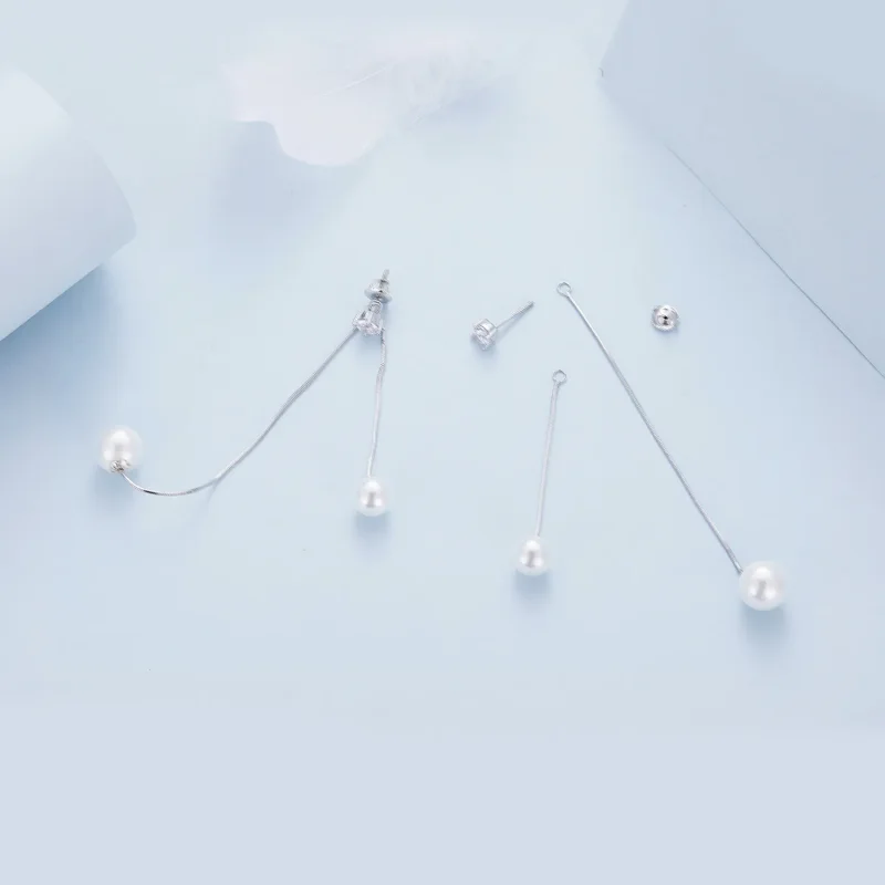 (bilde for) Pandora Style Tassel Beads Dingle øredobber - BSE890 - Vis 4