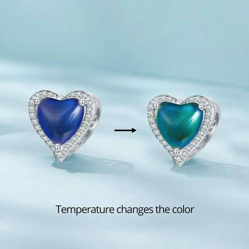 (bilde for) Pandora Style Termosensory Mood Stone Charm - SCC2596 - Vis 2