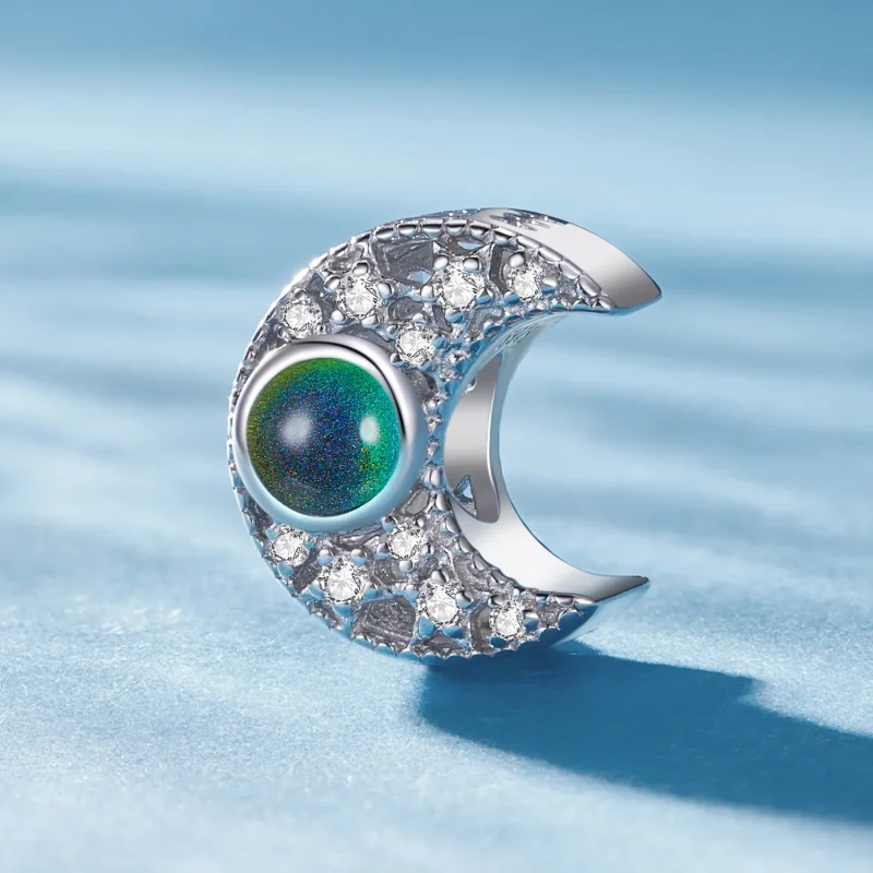 (bilde for) Pandora Style Thermosmell Moon Charm - BSC902 - Vis 3
